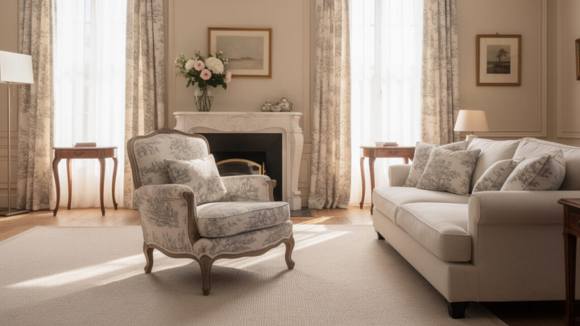 Comment adopter le tissu toile de Jouy pour une déco de maison chic et intemporelle