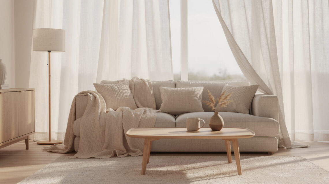 Miser sur le tissu gaze de coton pour créer une atmosphère douce dans la maison