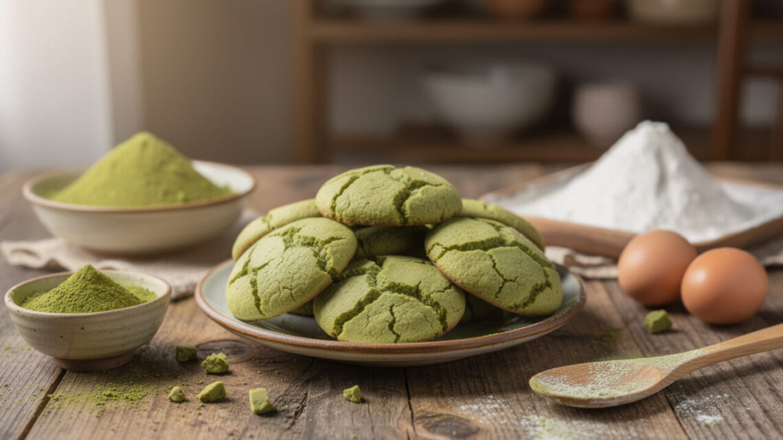 Recette facile de cookie au matcha japonais pour un dessert exotique