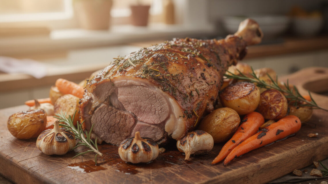 Recette facile pour un gigot d&rsquo;agneau au four tendre et savoureux