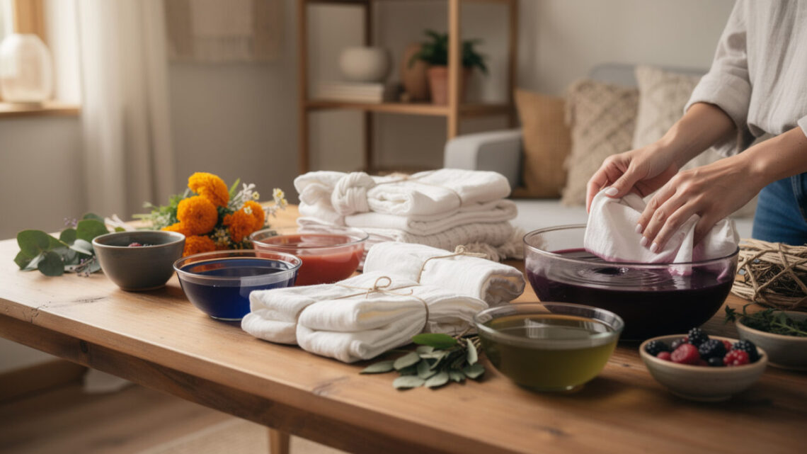 Teindre le tissu chez soi : techniques simples pour harmoniser votre déco de maison