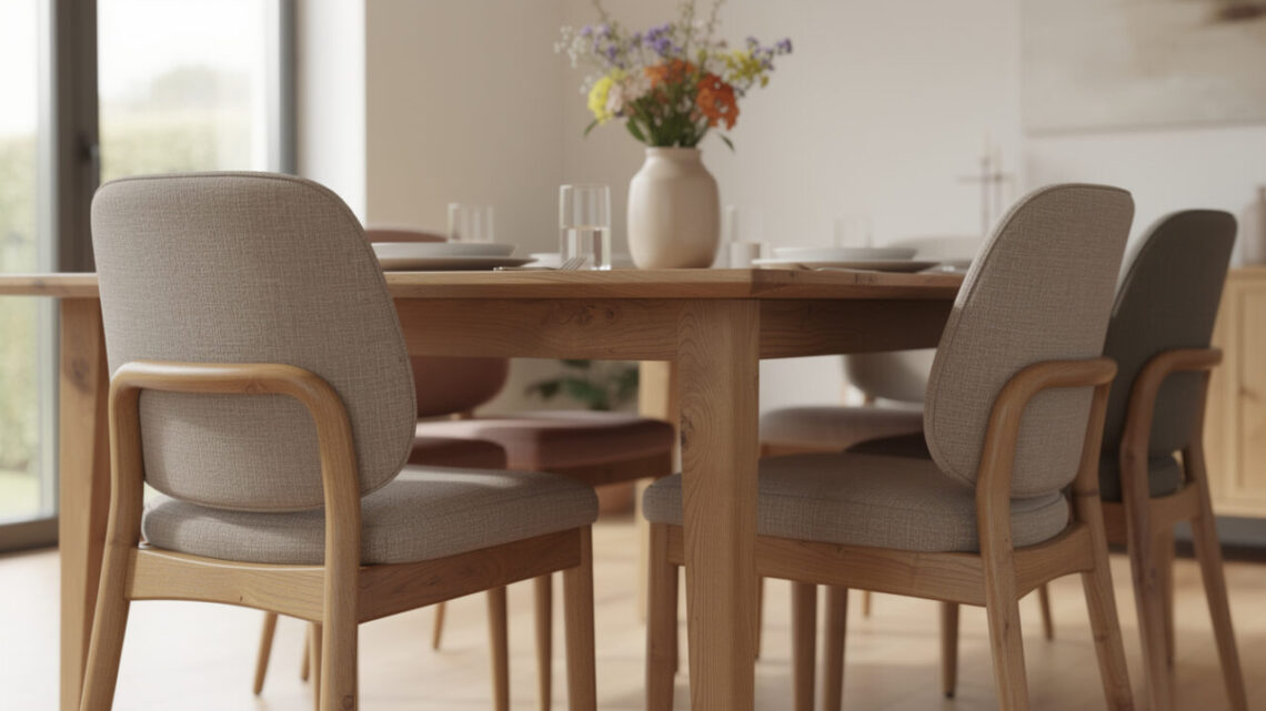 Associer chaise, tissu et bois : l’alliance parfaite entre confort et style dans la salle à manger