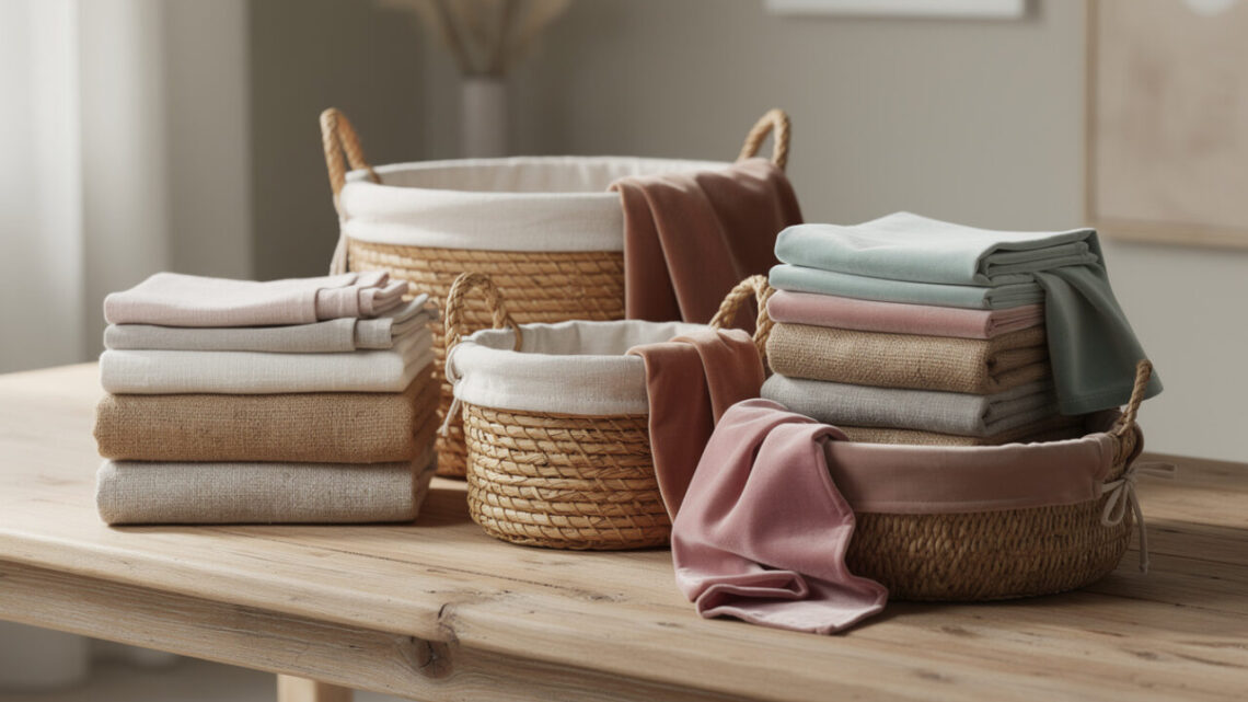 Bien choisir son tissu pour panier pour transformer ses rangements en éléments déco