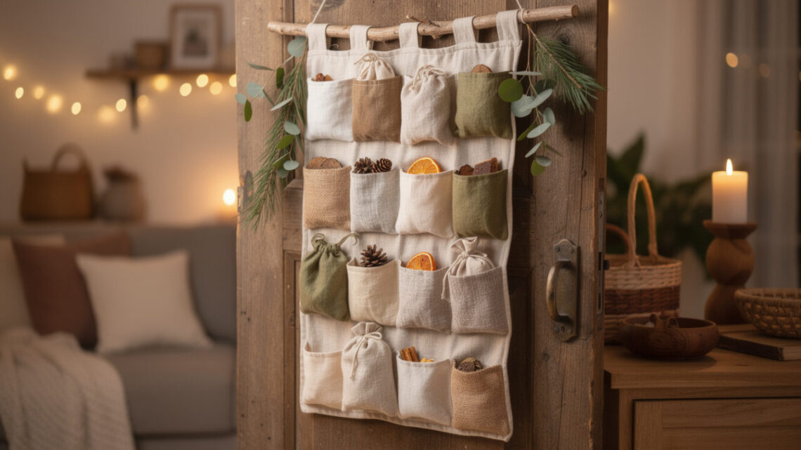 Fabriquer un calendrier de l’Avent tissu pour une décoration de maison durable et chaleureuse