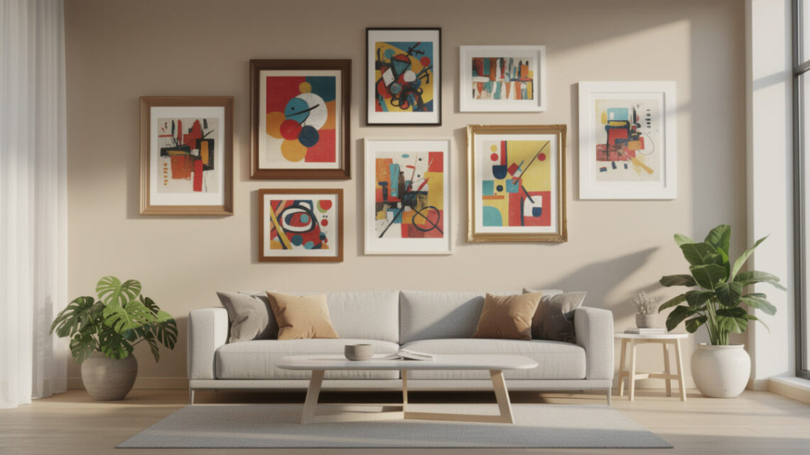 Choisir un cadre pour toile adapté pour mettre en valeur vos œuvres dans le salon