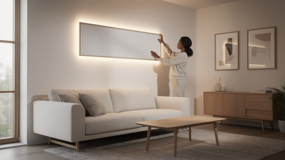 Installer un cadre lumineux pour créer une ambiance décorative originale à la maison